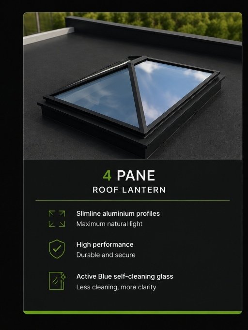 4 Pane Roof Lantern