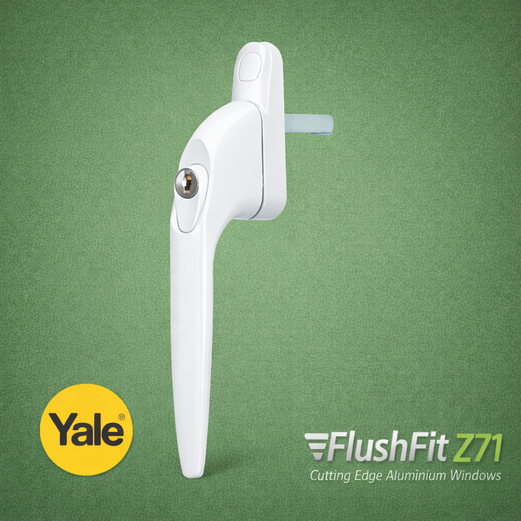 Yale FlushFit White Handle