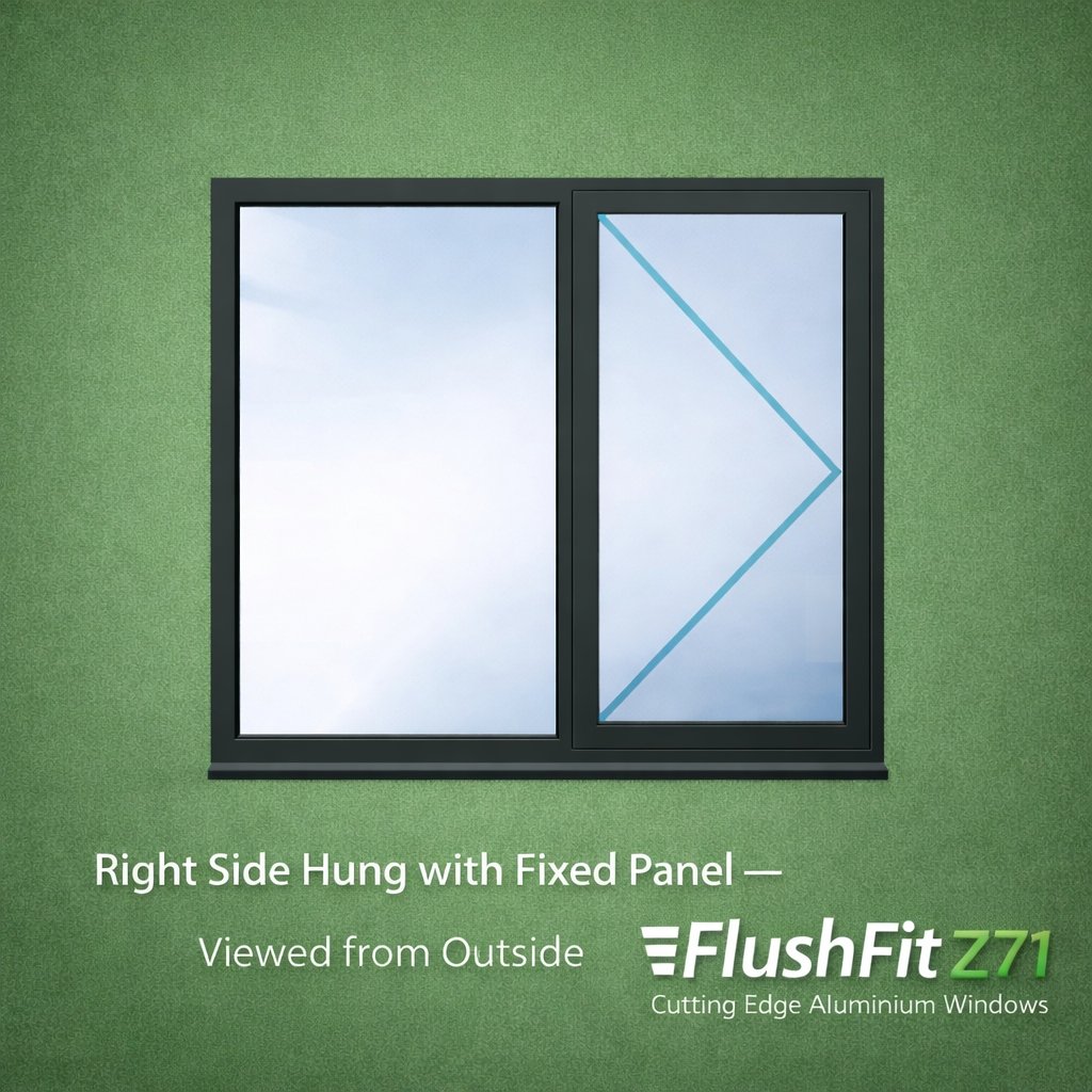 Right Side Hung with Fixed Panel