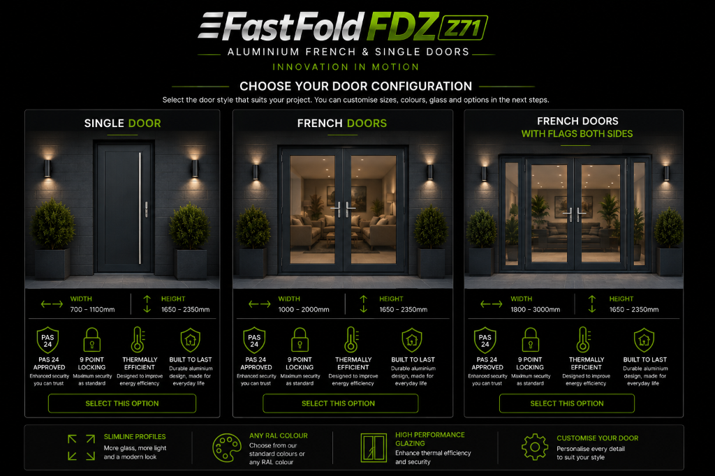 FastGlide Z71 Aluminium Sliding Patio Doors