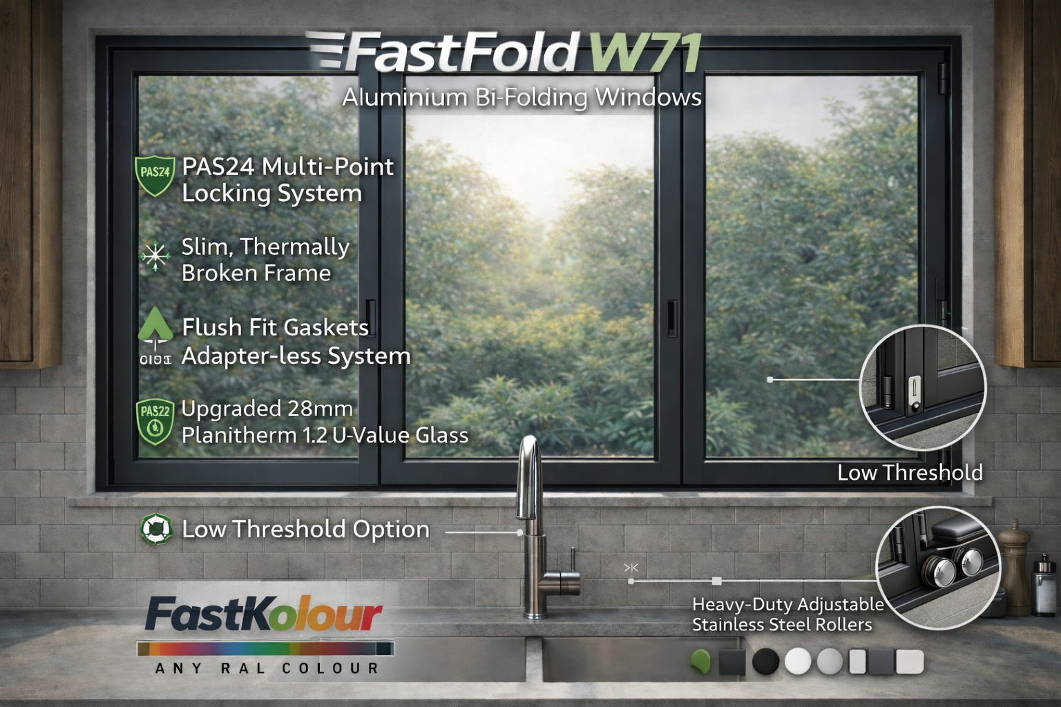 FlushFit Z71 Flush Aluminium Windows