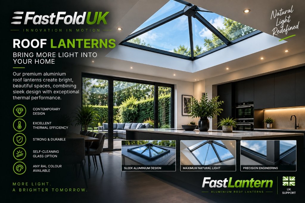 FastFold UK - FastLantern Aluminium Roof Lanterns